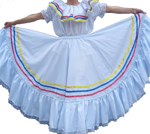 Vestido Típico De Contradanza Colombiano Y Folklorico