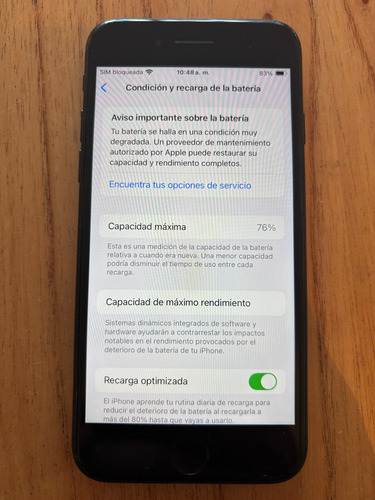 Apple Iphone Se (2da Generación) 128 Gb - Negro Negro (Usado)