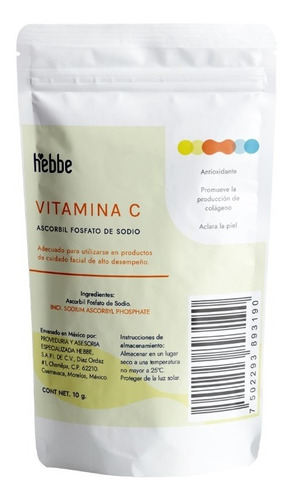 Vitamina C Fosfatada Cosmetica Serum Ascorbil Fosfato 10g
