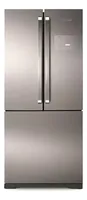 Heladera con freezer Whirlpool French Door WRO80 color inox con capacidad de 541L