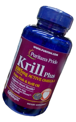 Krill Plus 1085mg Active Omega 3 P - Unidad a $1192