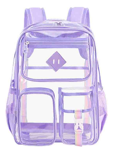 Mochila Escolar De Viaje Impermeable De Pvc Transparente