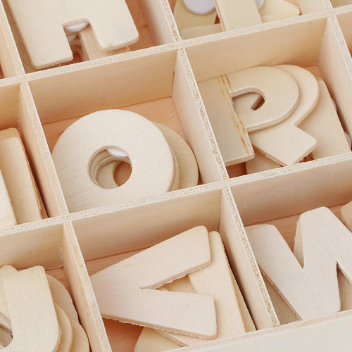 112 Unids Letras De De Suitable Para Collar Bandeja Natural