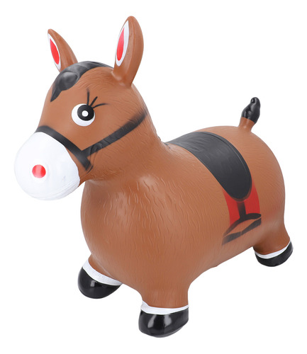 Cavalo De Salto Inflável Bouncy Brown Ride On Bouncing