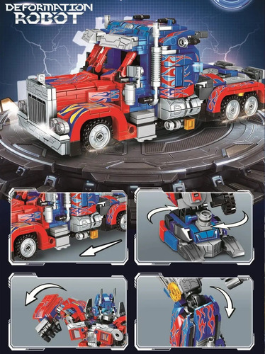 Bloques Construccion Optimus Prime 29 Cm Transformers 813 Pc