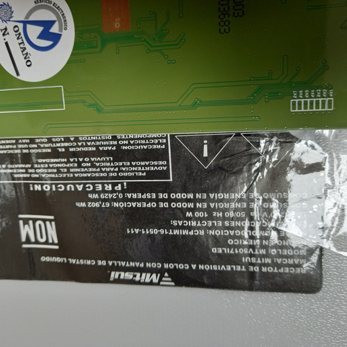 Tarjeta T-com Para Pantalla Mitsui Modelo Mtv5017iled (Usado)
