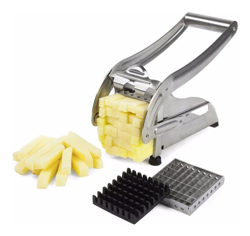 Corta Papas Rebanador Acero Inoxidable Práctico Cocina
