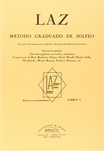 Libro Laz:método De Solfeo