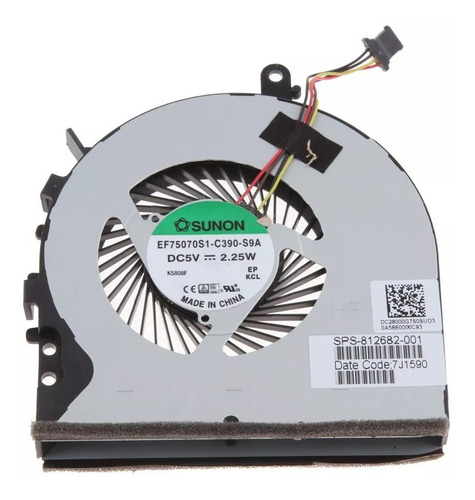 Ventilador Hp 15-ae 15-ah M6-p100 Tpn-c122 812682-001 V21 M6 P100 15 Ae 15ae 15ah 15 Ah