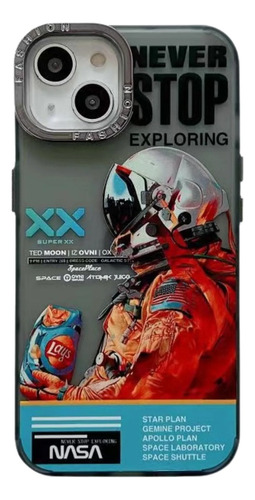 Protector Case Diseño Astronauta P/ iPhone 14 Pro - Cover Co