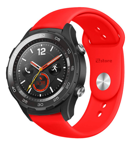 Correa Compatible Huawei Watch 2 Classic Rojo Broche 22m
