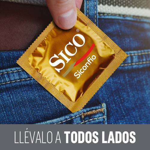 Sico® Invisible, Condones Extra Delgados, Caja De 3 Pzas
