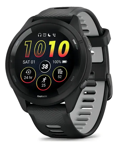 Relógio Garmin Forerunner 265 Music Preto com Gps 46mm