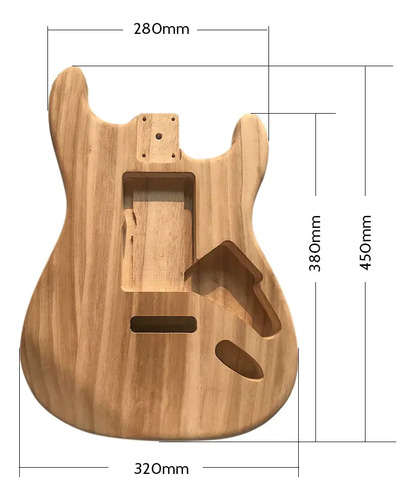 Tipo De Madera Pulida Guitarra Eléctrica De Arce Cuerpo De | Meses sin  intereses