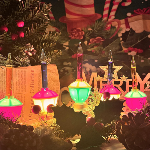 Lámparas De Velas De Burbujas De Luz De Navidad 5, Enchufe 5