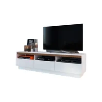 Comprar Centro Entrenimiento Tv Play Station Mueble Diseño Moderno Color Blanco