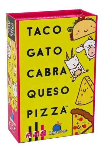 Juego De Mesa Taco, Gato, Cabra, Queso, Pizza Blue Orange