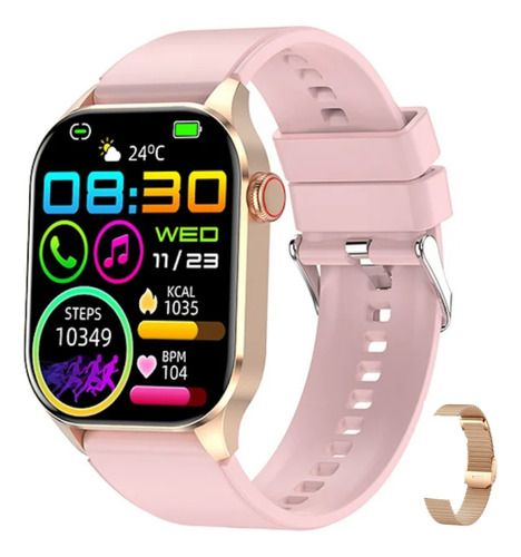 Smartwatch Reloj Inteligente P/ Android iPhone Mujer Blood 