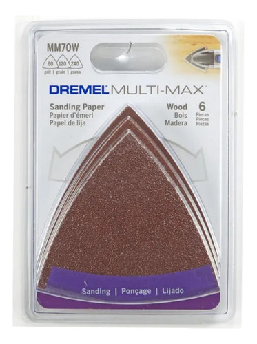 Dremel Accesorio Kit De Papel Para Madera 6 Pz 70waa Cantidad De Granos 0