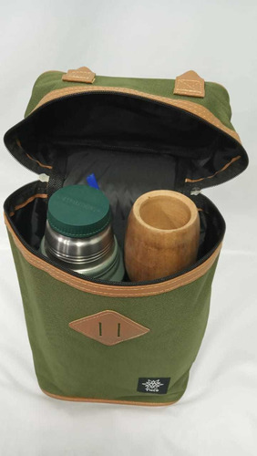 Imagen 5 de 8 de Equipo De Mate Set Matero | Bolso + Latas | Negro | Yuco