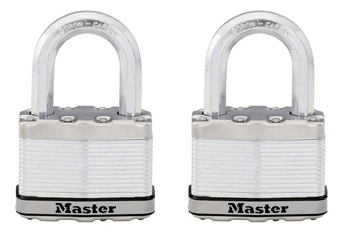 Candado Master Lock M15xdlf Cerradura Acero Laminado/2pcs