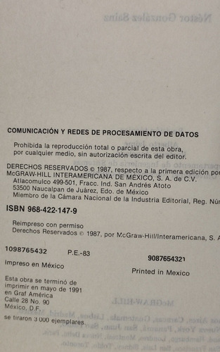 Comunicaciones Y Redes De Procesamientos De Datos