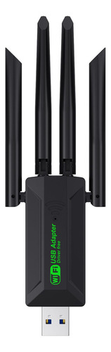 Adaptador Wifi Usb, 1300 Mbps, Wifi Usb 3.0 De Doble Banda 5g/2.4g, 2.4 Ghz, Antena De Doble Banda 4 De Alta Ganancia De 5 Ghz, Adaptador Inalámbrico Para Windows11/10/8.1/8/7/xp