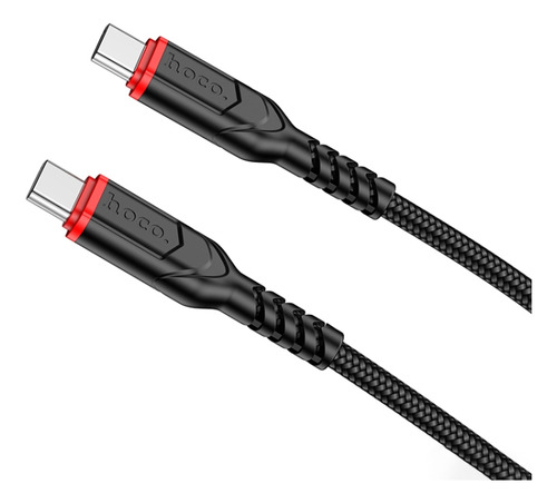 Cable Hoco X59 Victory Usb Tipo C A Usb Tipo C 1m 60w Negro