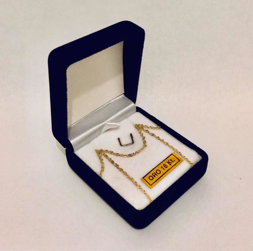 Imagen 6 de 8 de Cadena De Oro 18k Collar Singapur 40 Cm 1 Gr Mujer Hombre