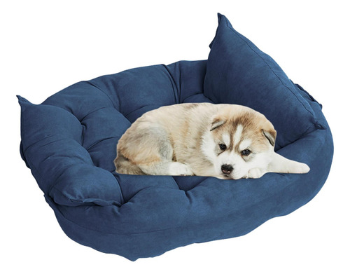 Cama Dobrável Para Cães Sofá-cama Para Animais De S Azul