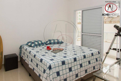 Apartamento Com 2 Dormitórios, 1 Suite E 1 Vaga Coletiva Suficiente À Venda, 68 M² Por R$ 535.000 - José Menino - Santos/sp - Ap10116
