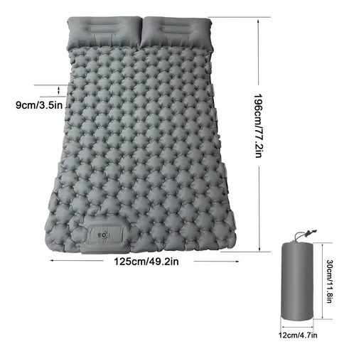 Colchoneta Inflable Matrimonial Camping Mat Inflable Acampar