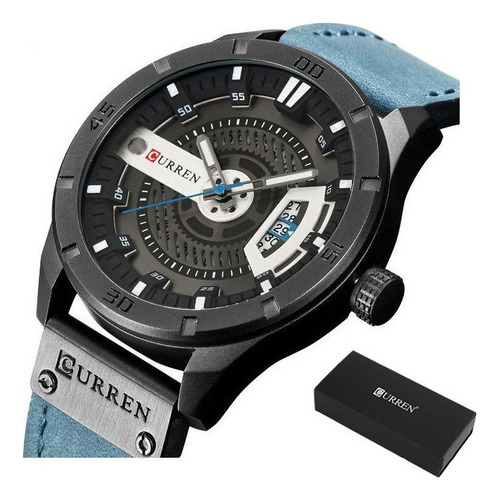 Reloj De Cuarzo Curren 8301 Con Calendario De Cuero Para Hom