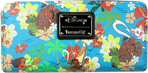 Loungefly Disneys Moana All Over Print Zip Around Wallet