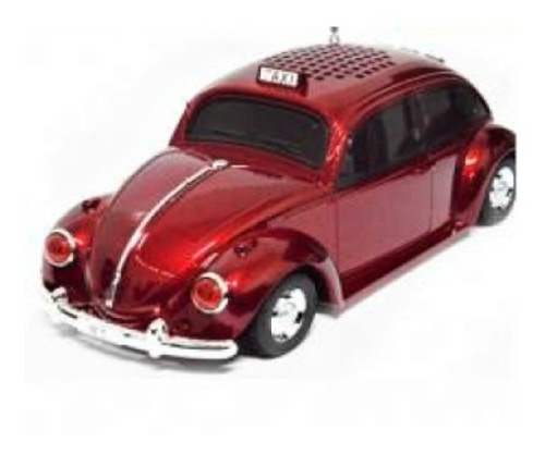 Caixa Som Portátil Fusca Taxi Mp3 Rádio Fm Usb Lindo
