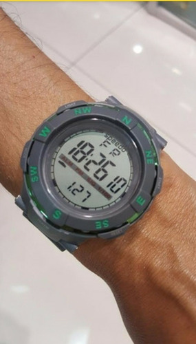 Relógio Masculino Speedo Grande Cinza Borracha Cronômetro