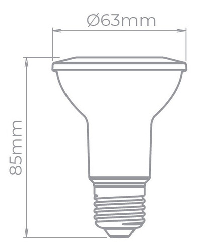 Imagem 2 de 3 de 04 X Lâmpada Led Par 20 4000k 4,5w Stella Sth9010/40