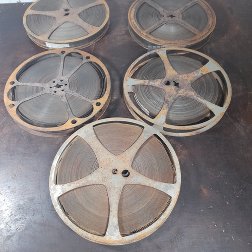 Imagem 4 de 7 de Filme 16mm Antigo Lote Com 5 Carretéis, No Estado, Ler