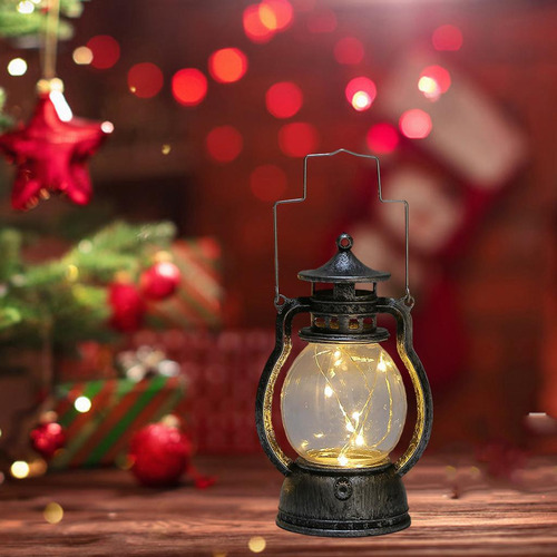 Lámpara De Aceite De Navidad, Bronce Plata Como Se Describe