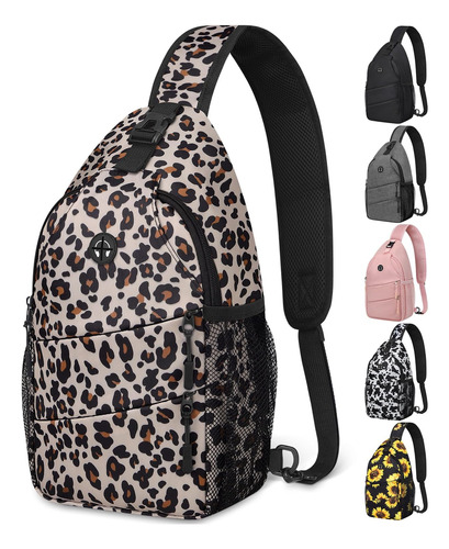 Mochila Bandolera Pritent De Gran Capacidad Animal Print