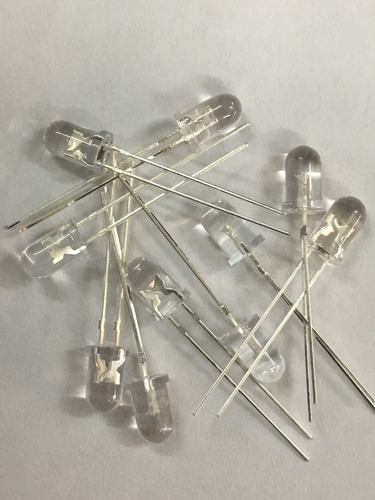 100 X Led 5 Mm Branco Alto Brilho 14.000 Mcd