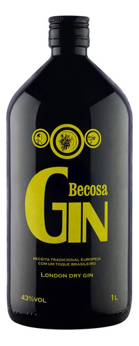 Gin Brasileiro London Dry 1 Litro Becosa