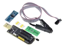Comprar Programador Usb Ch341a Memoria Eeprom 24\u002F25 Flash Bios+pinza