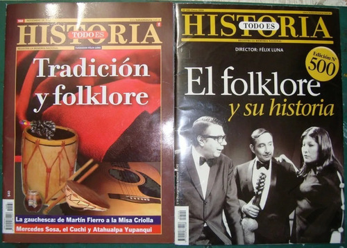 Folklore Argentino 2 Revistas Todo Es Historia Monografico