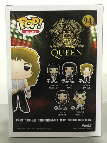 Roger Taylor 94 Queen Live Aid Funko Pop Nuevo Y Original