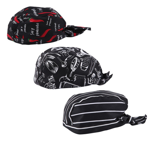 Gorro De Cocina For Hombre Y Mujer, 3 Gorros De Chef