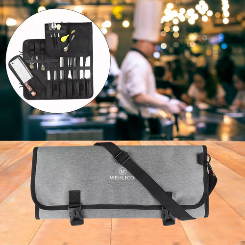 D Bolsa Enrollable For Cuchillo De Chef, Portátil,
