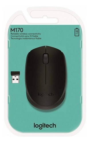 Mouse Inalámbrico Óptico Logitech M170 Negro Wireless Pc