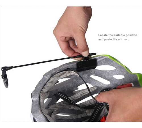. Espejo De Casco De Bicicleta Ajustable De 360 Grados