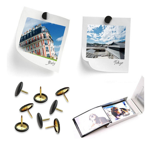 200 Pçs Quadro De Avisos Tachinhas De Branco 1cmx1cm Branco